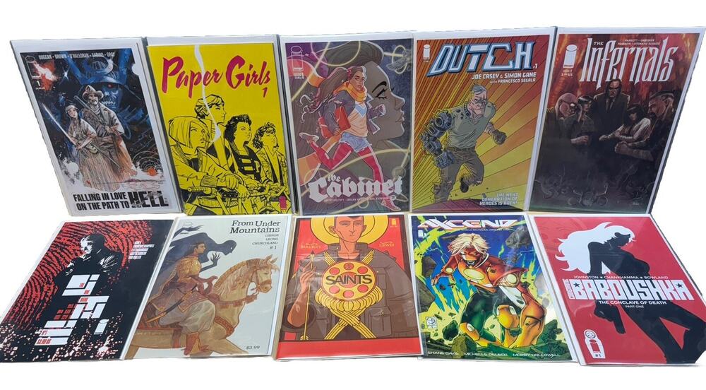 Image Comics Lot 1 Falling In Love On The Path To Hell Paper Girls Dutch Cabinet